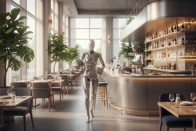 Restaurant and bartender robots