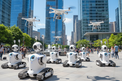 Robots for security and monitoring