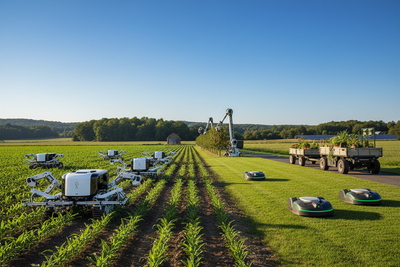 Robots for agriculture and outdoor work
