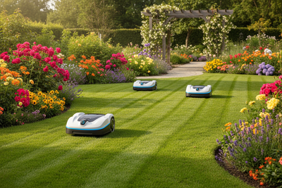 Robotic lawnmowers & garden