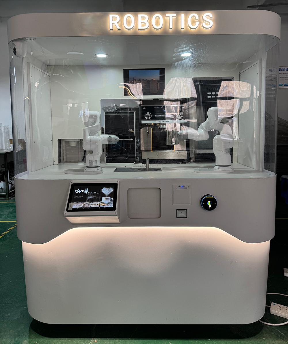 JAKA MiniCobo Robot Barista - Automatic Coffee Kiosk | World of Robots ...