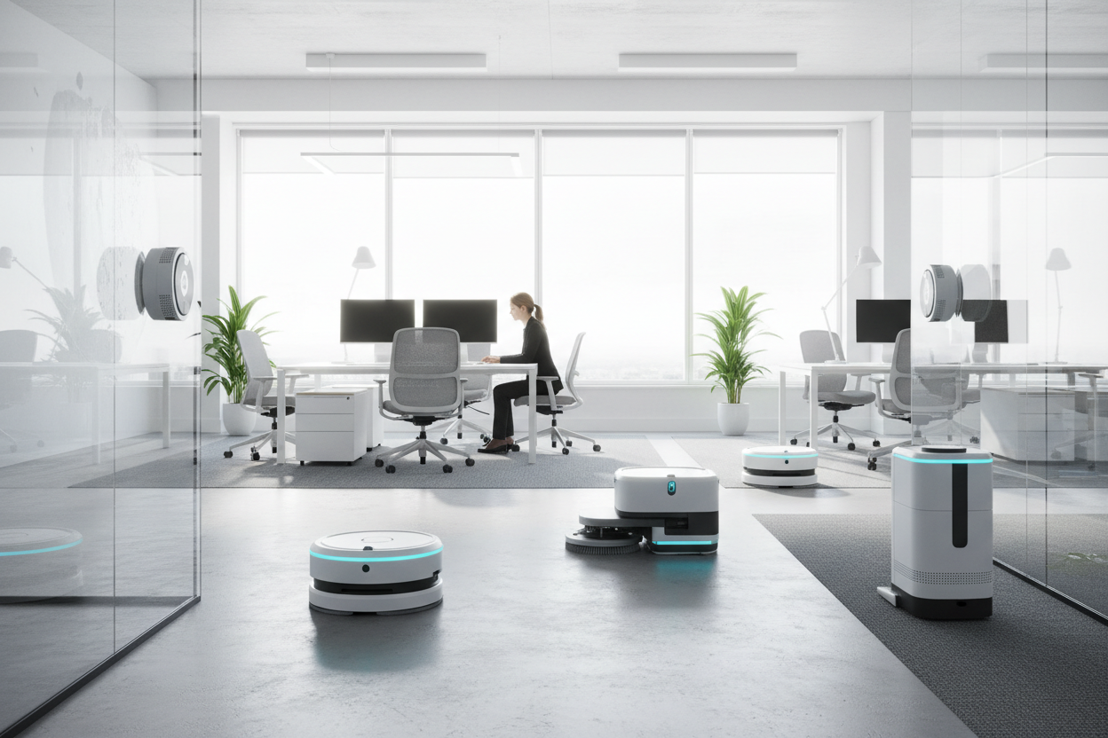 Roboti pro kancelářské úklidy – www.svet-robotu.cz